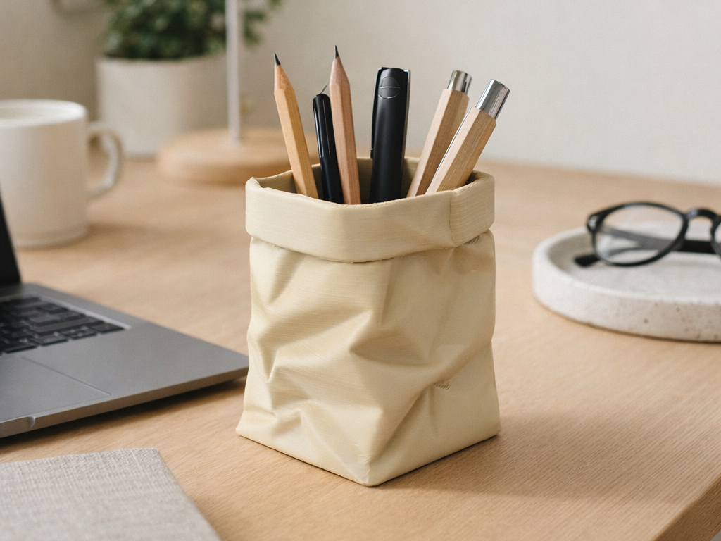 Paper Bag Pen Holder
